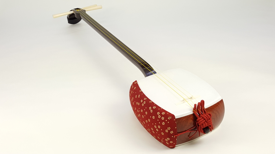 太棹三味線　津軽三味線　和楽器　3.2cm　紅木　丸打胴　東さわり　1本溝　正寸ホビー・楽器・アート