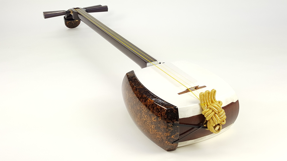 津軽三味線 紅木 太棹 正寸 皮破れあり海宝堂製 - 和楽器